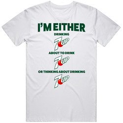 Thinking About Drinking 7up T Shirt