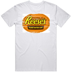 Reese's Peanut Butter Cups Chocolate Worn Look Candy Gift Unisex Cotton Tee Classic T Shirt