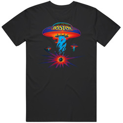 New T-Shirt Boston Classic Spaceship Rock Band Womens Ladies Tee Size S To 2XL T Shirt