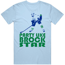 Party Like A Brock Star Vancouver Canucks Nhl Funny Custom Fan T Shirt