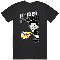 Oakland Raiders Nation Shirt Fuck The Kansas City Chiefs Sports Fan Football T Shirt