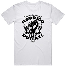 Rodrigo Duterte Iron Fist - Men White T Shirt