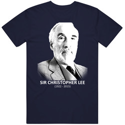Sir Christopher Lee Lotr Memorial T Shirt