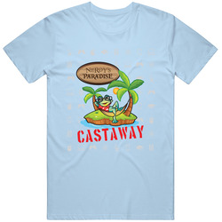 Castaway Lght Blue Unisex Cotton Tee Classic T Shirt Castaway Lght Blue Unisex Cotton Tee Classic T Shirt