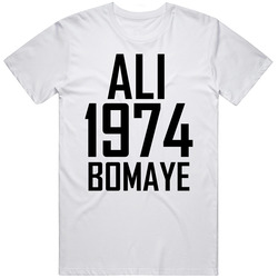 Muhammad ALI Tshirt,ALI 1974 BOMAYE T Shirt
