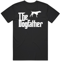 German Wirehaired Pointer Custom Dog Breed The Dogfather Black Unisex Cotton Tee Classic T Shirt