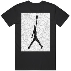 Air Jordan Black And White T  For Men Unisex Cotton Tee Classic T Shirt