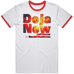 Jeff Dwyer Deja New Red Ringer Unisex Cotton Tee Classic T Shirt