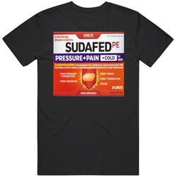 Sudafed Cold Medicine Brand Cool Unisex Cotton Tee Classic T Shirt