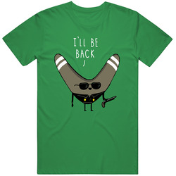 I'll Be Back Arnold Schwarzenegger The Terminator Joke Unisex Cotton Tee Classic T Shirt