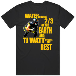 Tj Watt Covers Earth Pittsburgh Football Player Fan Unisex Cotton Tee Classic T Shirt