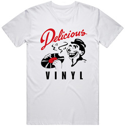 Delicious Vinyl, T-shirt, Retro, Rap, Hip Hop, Old School, Logo, Label, Record, Unisex Cotton Tee Classic T Shirt