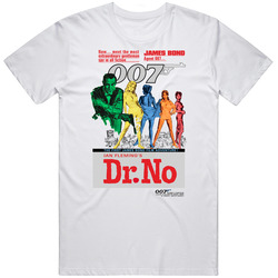 Dr. No, T-Shirt, Sean Connery, James Bond, 007, Thunderball, Goldfinger, Retro, 1960's Unisex Cotton Tee Classic T Shirt