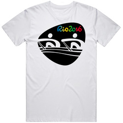 Rio 2016 Rowing Olympic Games Sport Event Symbol T Shirt