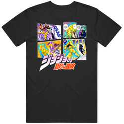 Jojo's Bizarre Adventure Dio Vs Jotaro 2 Flat Unisex Cotton Tee Classic T Shirt