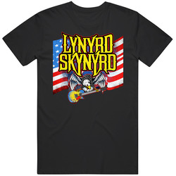 Lynyrd Skynyrd Flying Eagle America Flag T Shirt