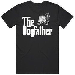 Old English Sheepdog Custom Dog Breed The Dogfather Black T Shirt