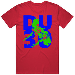 Du30 Duterte Philippines T-shirt, Duterte For President Of Philippines  Red T Shirt
