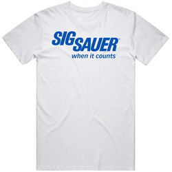 Sig Sauer Logo Blaser Pistol Rifle Handgun Mauser Unisex Cotton Tee Classic T Shirt
