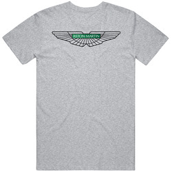 Aston Martin Automobile Car Parts Cool Distressed Style Brand Logo Emblem T Shirt
