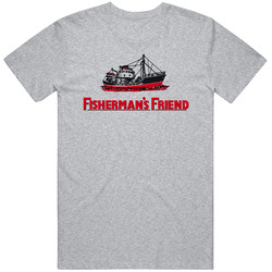 Fisherman's Friend Grey Unisex Cotton Tee Classic T Shirt