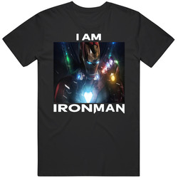 Avengers Endgame Infinity Gauntlet I Am Iron Man T Shirt