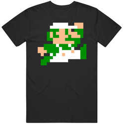 Luigi 8Bit Classic Jumping Unisex Cotton Tee Classic T Shirt