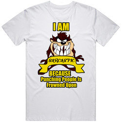 Taz Tasmanian devil T Shirt Tiger I Am Sarcastic Cartoon Girlfriend Racist Baby T Shirt