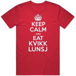 Keep Calm And Eat Kvikk Lunsj Food Candy Foodie Gift Unisex Cotton Tee Classic T Shirt