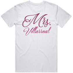 Mrs Villarreal Last Name Wedding Marriage Bachelorette Party Unisex Cotton Tee Classic T Shirt