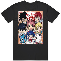 Fairy Tail 17 Anime Unisex Cotton Tee Classic T Shirt