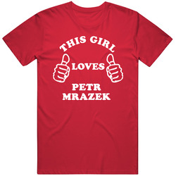 Petr Mrazek Detroit Michigan Hockeytown This Girl Loves Unisex Cotton Tee Classic T Shirt