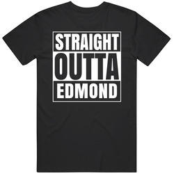 Straight Outta Edmond Oklahoma City Parody Unisex Cotton Tee Classic T Shirt