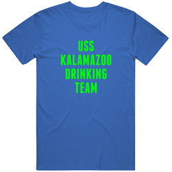Uss Kalamazoo Drinking Team Navy Ship Unisex Cotton Tee Classic T Shirt