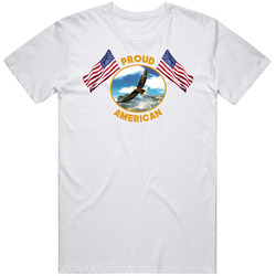 Proud American Unisex Cotton Tee Classic T Shirt