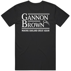 Rich Gannon Tim Brown President Oakland Football Duo Fan Unisex Cotton Tee Classic T Shirt