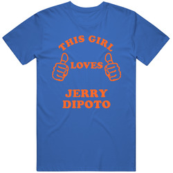 Jerry Dipoto New York Brooklyn Baseball Sports This Girl Loves Unisex Cotton Tee Classic T Shirt
