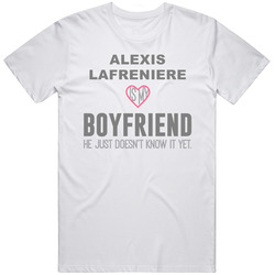 Alexis Lafreniere Boyfriend Doesn't Know It Hockey Fan Unisex Cotton Tee Classic T Shirt