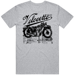 Velocett Unisex Cotton Tee Classic T Shirt