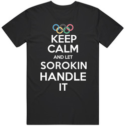 Ilya Sorokin Olympic Athletes From Russia Keep Calm Let Them Handle It Pyeongchang 2018 Fan Unisex Cotton Tee Classic T Shirt