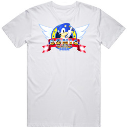 Sonic The Hedgehog Logo Unisex Cotton Tee Classic T Shirt