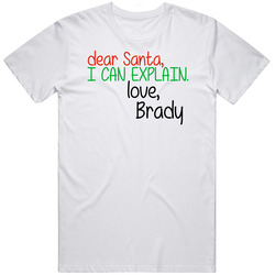 Dear Santa Can Explain Love Brady Christmas Letter Gift Unisex Cotton Tee Classic T Shirt