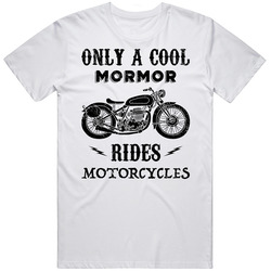 Only A Cool Mormor Danish Grandmother Rides Motorcycles Funny Mother's Day Unisex Cotton Tee Classic T Shirt