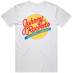 Johnny Rockets The Original Hamburger Food Restaurant Foodie Unisex Cotton Tee Classic T Shirt