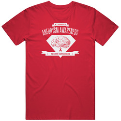 Aneurysm Awareness - For My Superhery (white Print) Unisex Cotton Tee Classic T Shirt