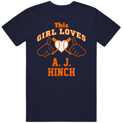 This Girl Loves A. J. Hinch Houston Baseball Player Classic Unisex Cotton Tee Classic T Shirt