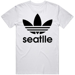 Seattle Best City Adidas Logo Unisex Cotton Tee Classic T Shirt
