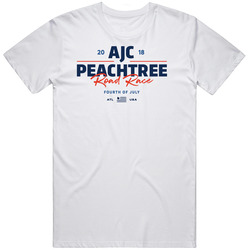 2018 Atlanta Journal Constitution Ajc Peachtree Road Race Design Graphic  10 K Race July 4 Atlanta Georgia Fun Fan Cool Athletic Club Party Time Wear Unisex Cotton Tee Classic T Shirt