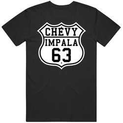 Highway Route 1963 Impala Classic Car Unisex Cotton Tee Classic T Shirt