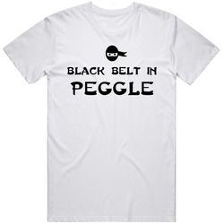Black Belt In Peggle Funny Video Game Unisex Cotton Tee Classic T Shirt